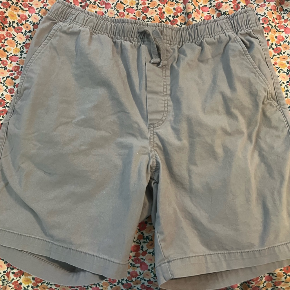Old Navy Men's Elastic-Waist Casual Jogger Shorts - Light Gray
